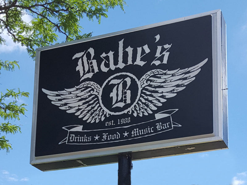 Cabinet Sign - Babe's Sports Bar