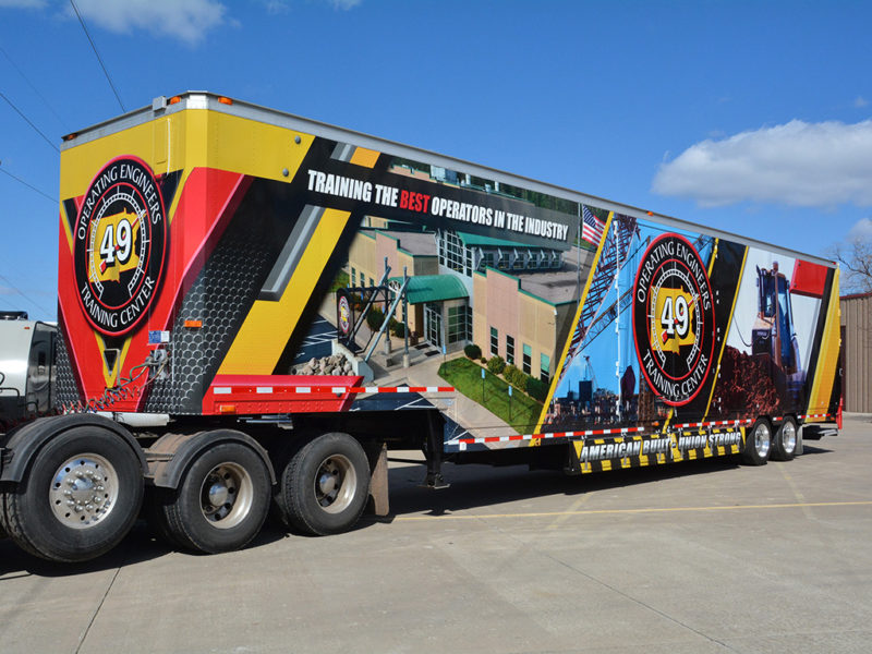 Commercial Trailer Truck Vinyl Wrap business vehicle wraps
