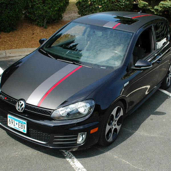 Custom Vehicle Wrap_Hood Stripe
