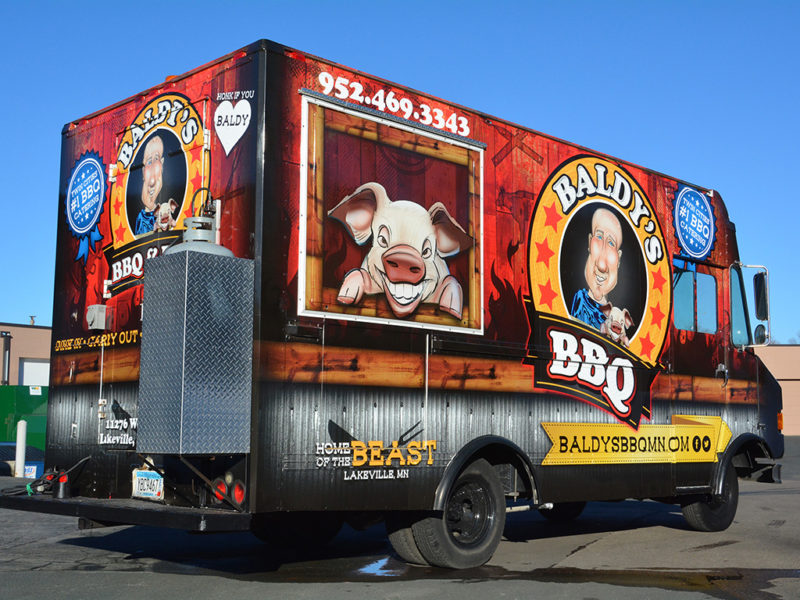 Food Truck Wrap - Baldy's BBQ