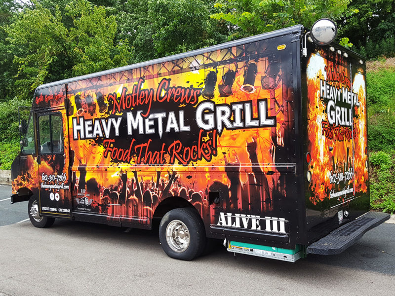 Food Truck Wrap - Heavy Metal Grill