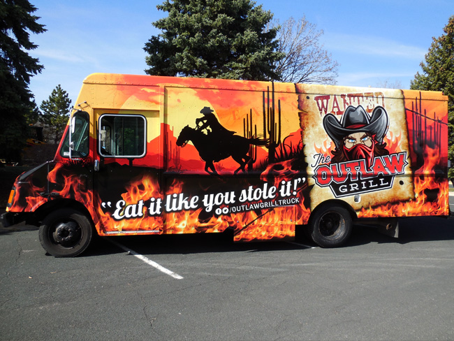 Food Truck Wrap - Outlaw Grill