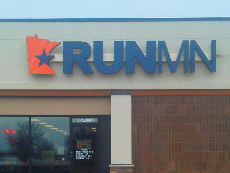 MN Run Illuminated LED channel letters