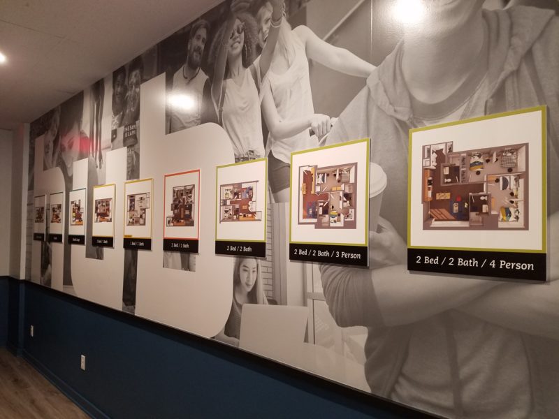 Branded Environment - The HUB Minneapolis - interior graphics