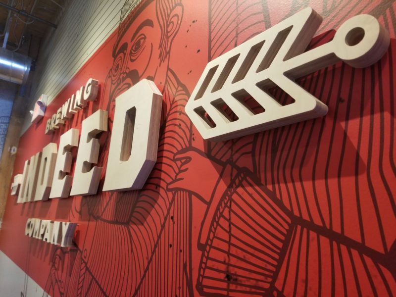 Indeed Brewery - Logo Mural