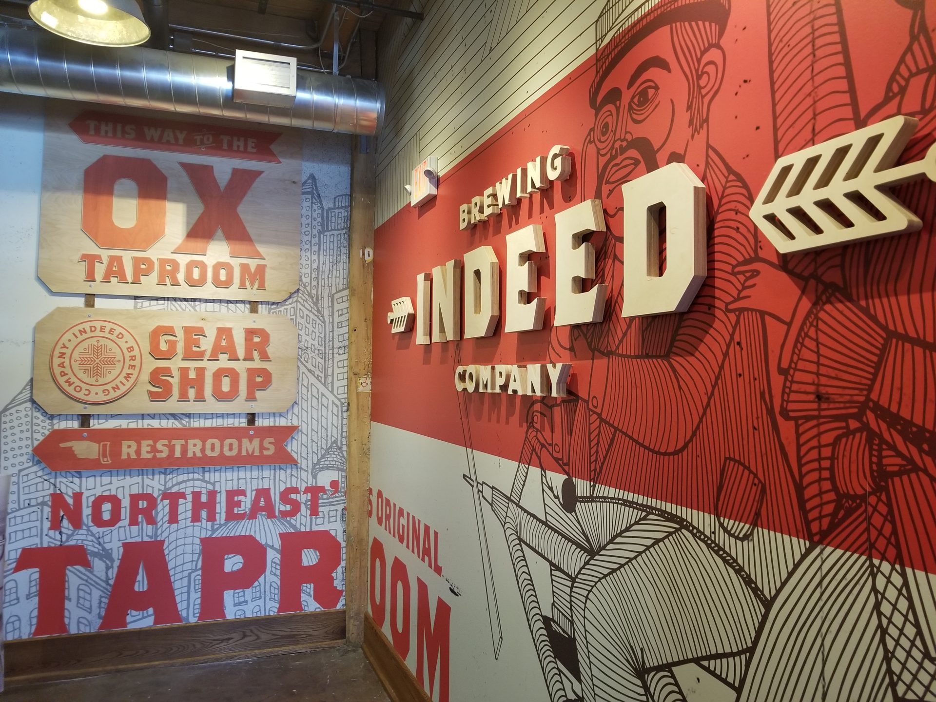Indeed Brewery - Lobby Mural
