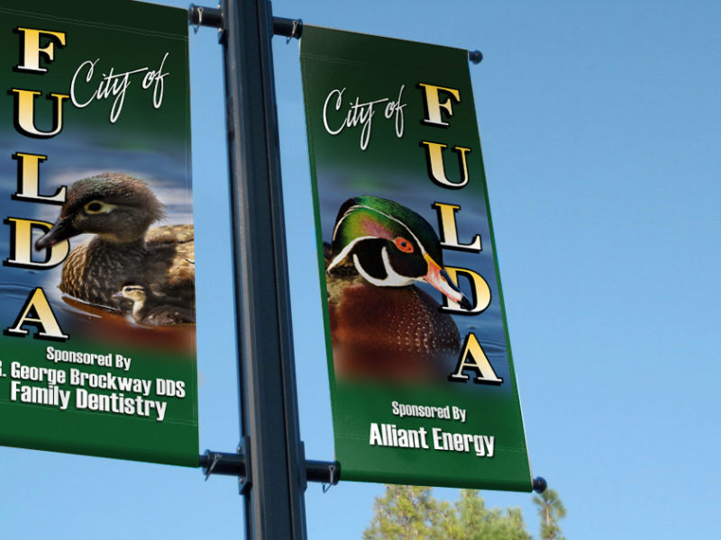 Outdoor Hanging Vinyl Banner