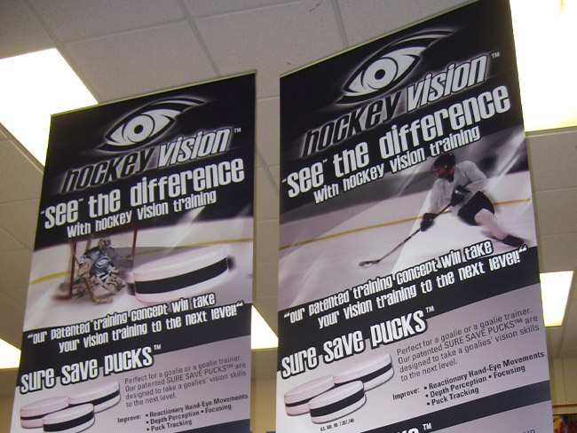 Roll Up Banner Stand - Hockey Vision