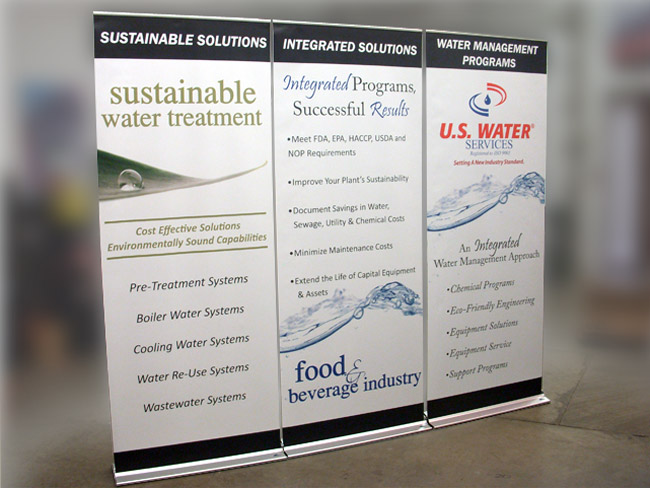 Roll Up Banner Stand - U.S. Water Services