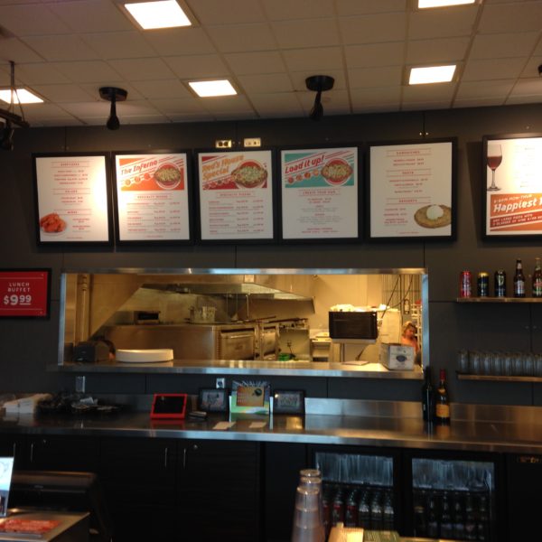 Menu Board Signs - Red's Savoy Pizza