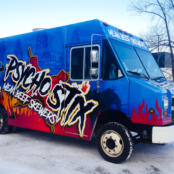 Food Truck Wrap - Psycho Stix
