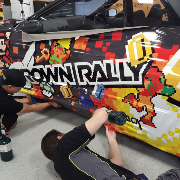 Crown Rally 8 Bit GTR Nintendo Custom Vinyl Wrap