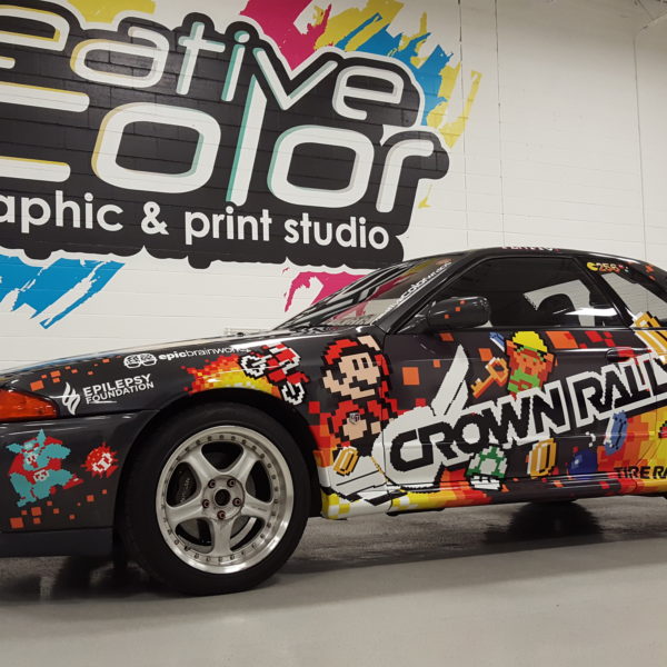 Crown Rally 8 Bit GTR Nintendo Custom Vinyl Wrap