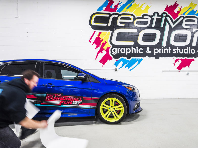 Kannonball Fun Rally - Vinyl Installation