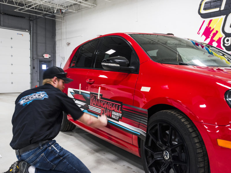Kannonball Fun Rally - Vinyl Installation