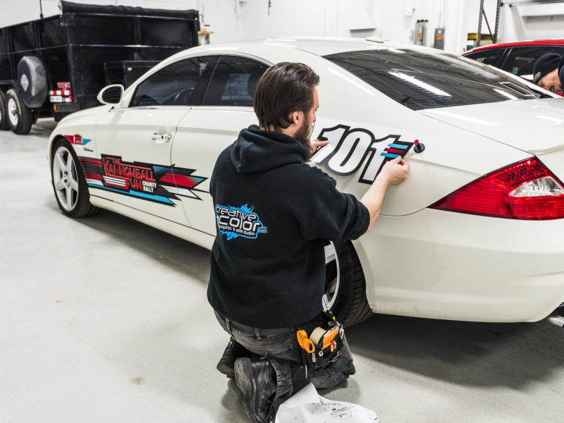 Kannonball Fun Rally - Vinyl Installation