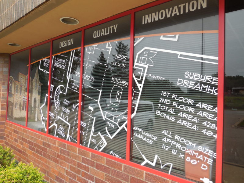 Window Graphics - Suburban Dreamhomes
