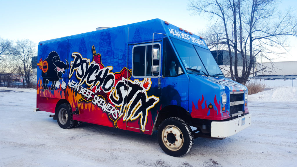 Food Trucks Wrap - Psycho Stix