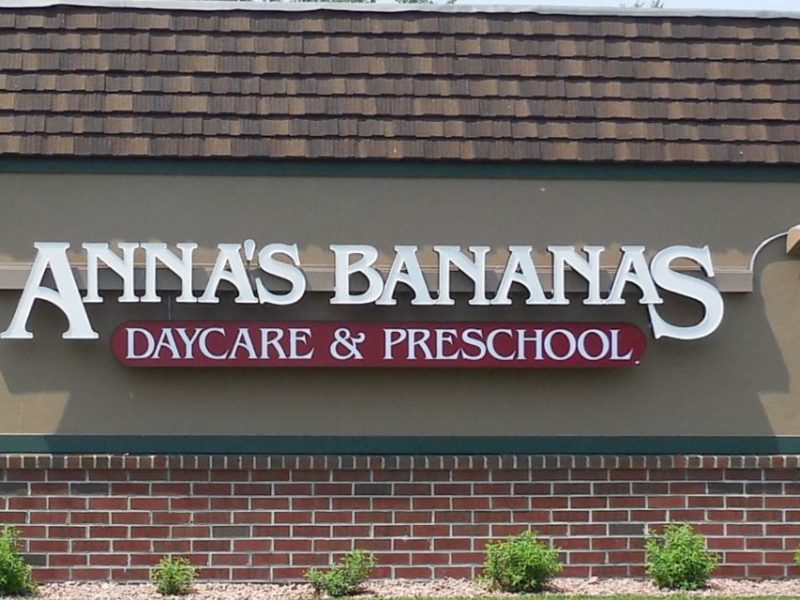 Anna's Bananas Daycare - Exterior Channel Letter Sign