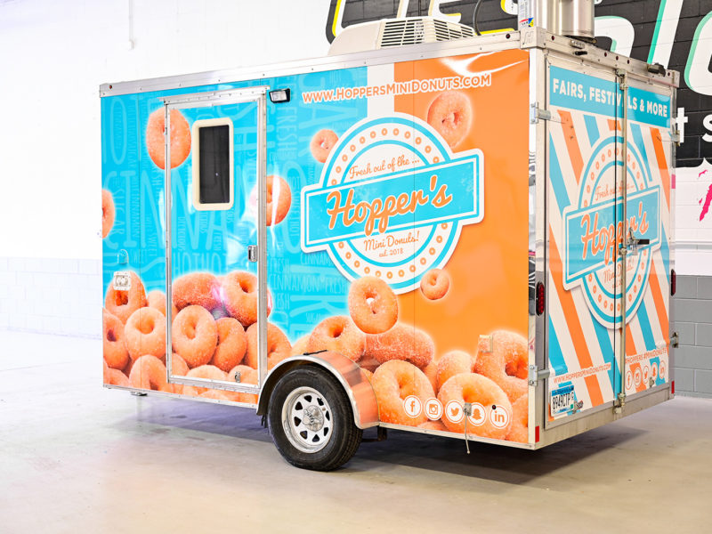 Food Truck Wrap - Hopper's Mini Donuts