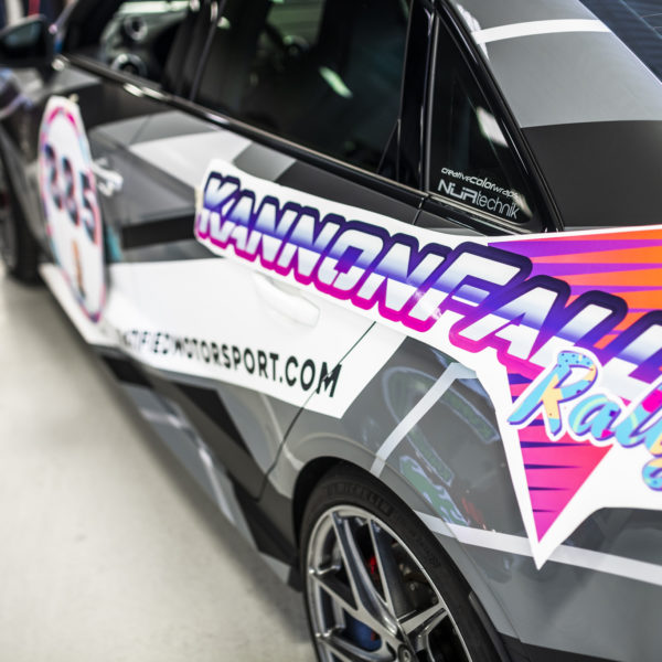 vehicle rally wraps after installation