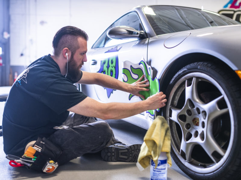 rally wraps being applied