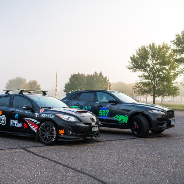 black vehicle rally wraps