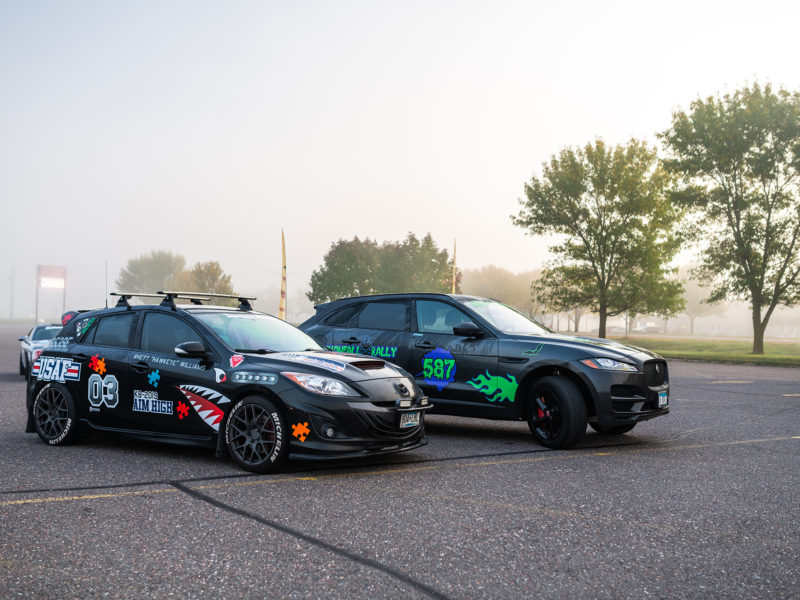 black vehicle rally wraps