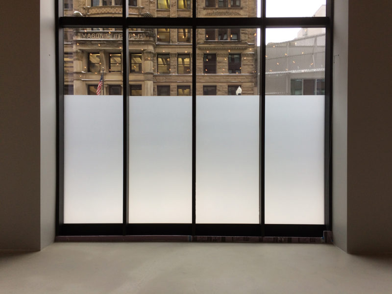 Frosted Vinyl Privacy Window Graphics