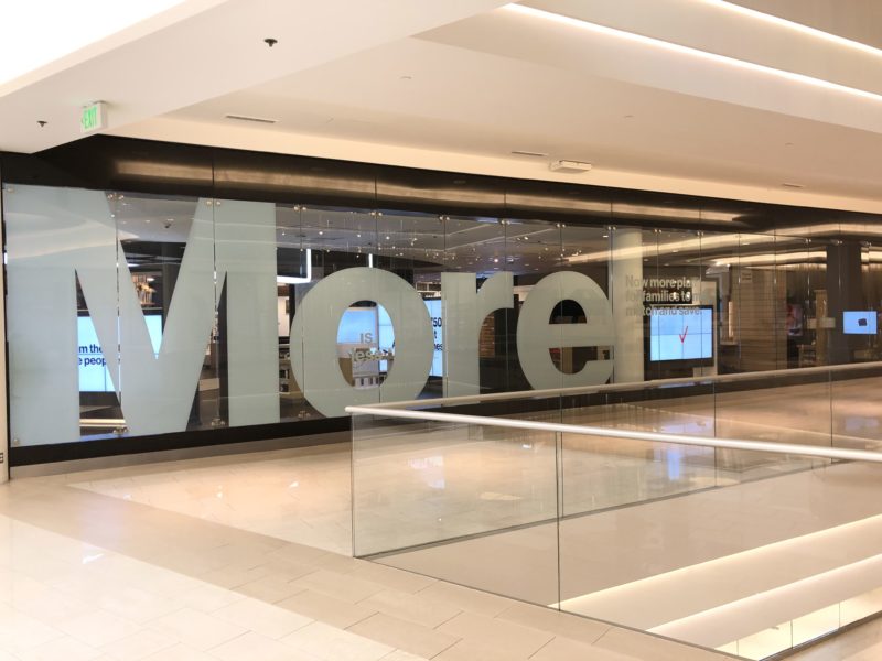 Retail Window Graphics - Verizon - MOA