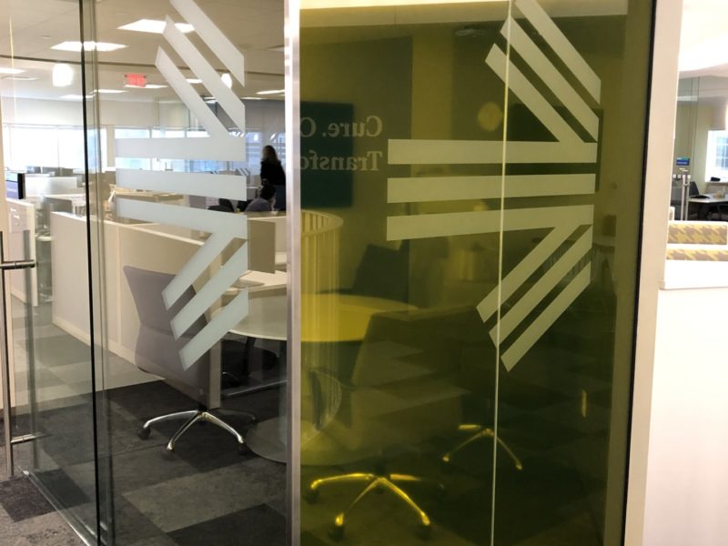 Frosted Vinyl Window Graphics - Mayo Clinic
