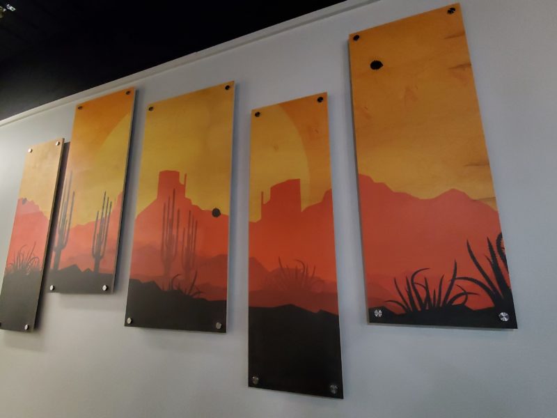 Custom Dimensional Wood Printed Sign Mural