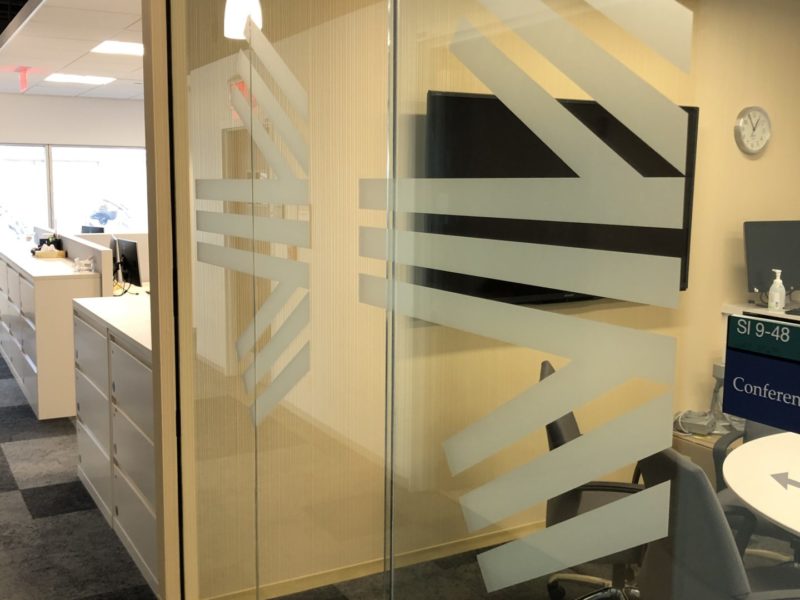Frosted Vinyl Window Graphics - Mayo Clinic