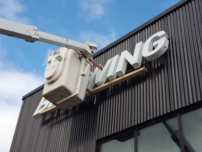 Illuminated LED Sign Channel Letter - Inver Grove Brewing - outdoor signs