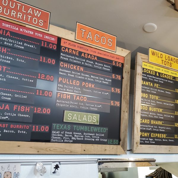 Restaurant | Menu boards - Wood & Magnetic indoor sign