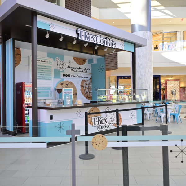 T-Rex Cookie - Mall Kiosk Graphics & Signs