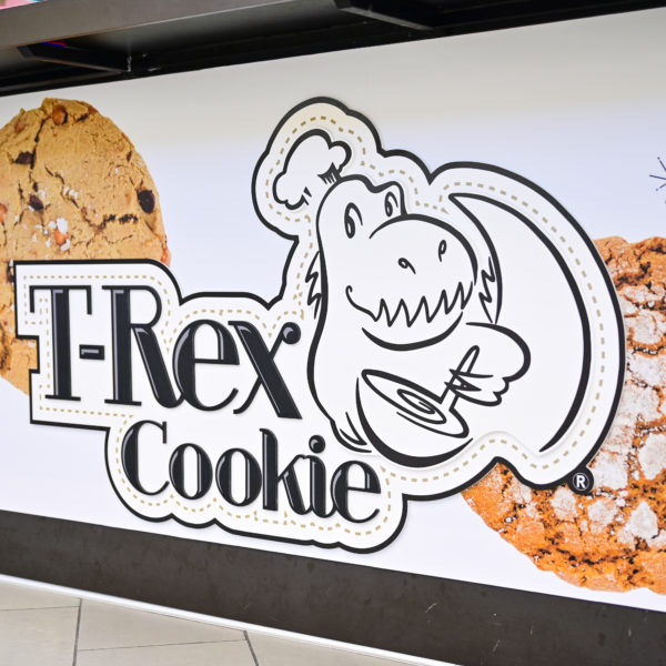 T-Rex Cookie - Mall Kiosk Sign