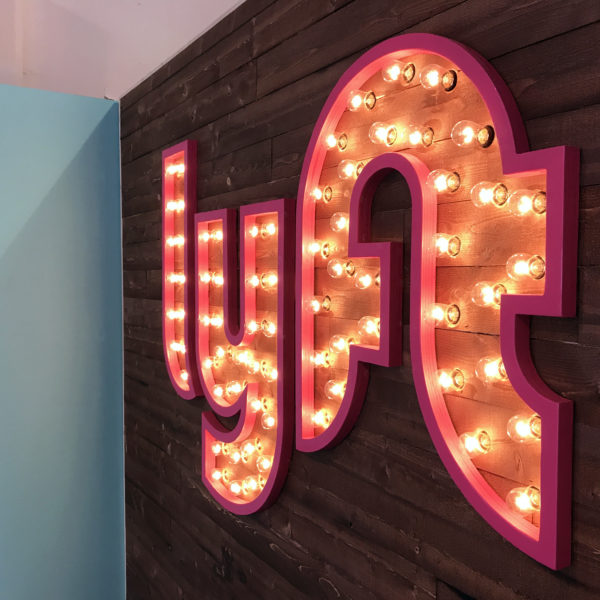 Lyft - Illuminated Sign - Bulb Sign