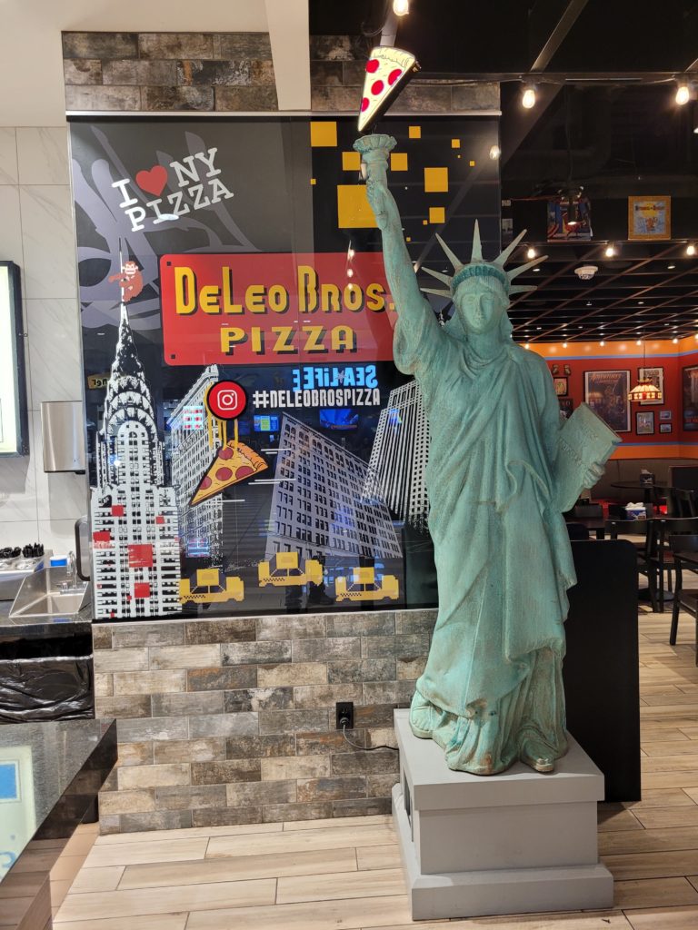 DeLeo Bros Pizza interior graphics