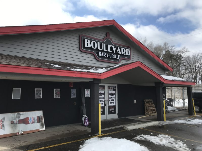 Boulevard illuminated LED channel letter sign - outdoor business sign