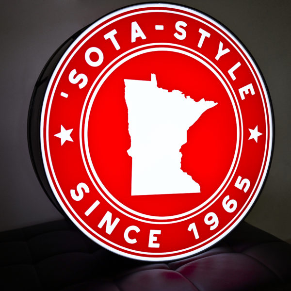 Red's Savoy Pizza Illuminated LED cabinet indoor business sign