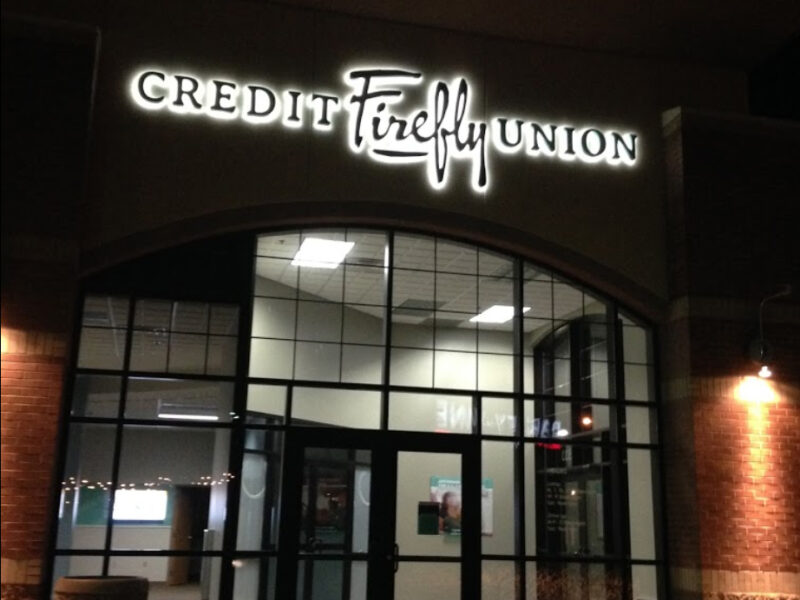 Firefly Credit Union - Halo Illuminated Sign