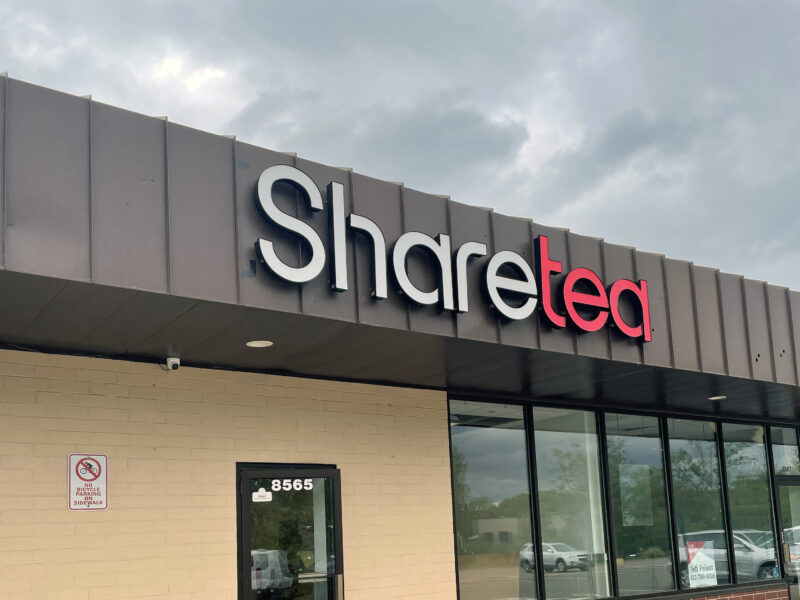 Share Tea Face Illuminated Channel Letters