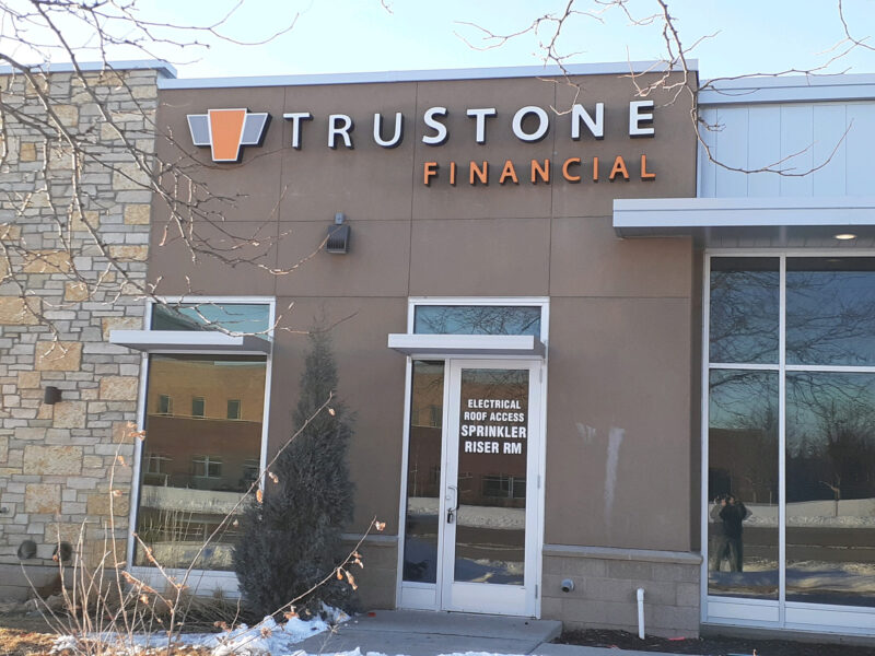 TruStone Financial Individual Illuminated Channel Letters